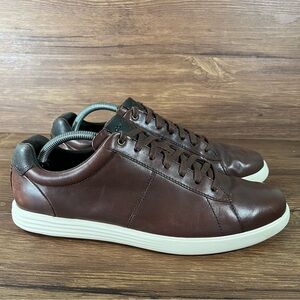 COLE HAAN Reagan Brown Leather Sneakers Oxfords Men’s Size 9.5 Dress Shoes